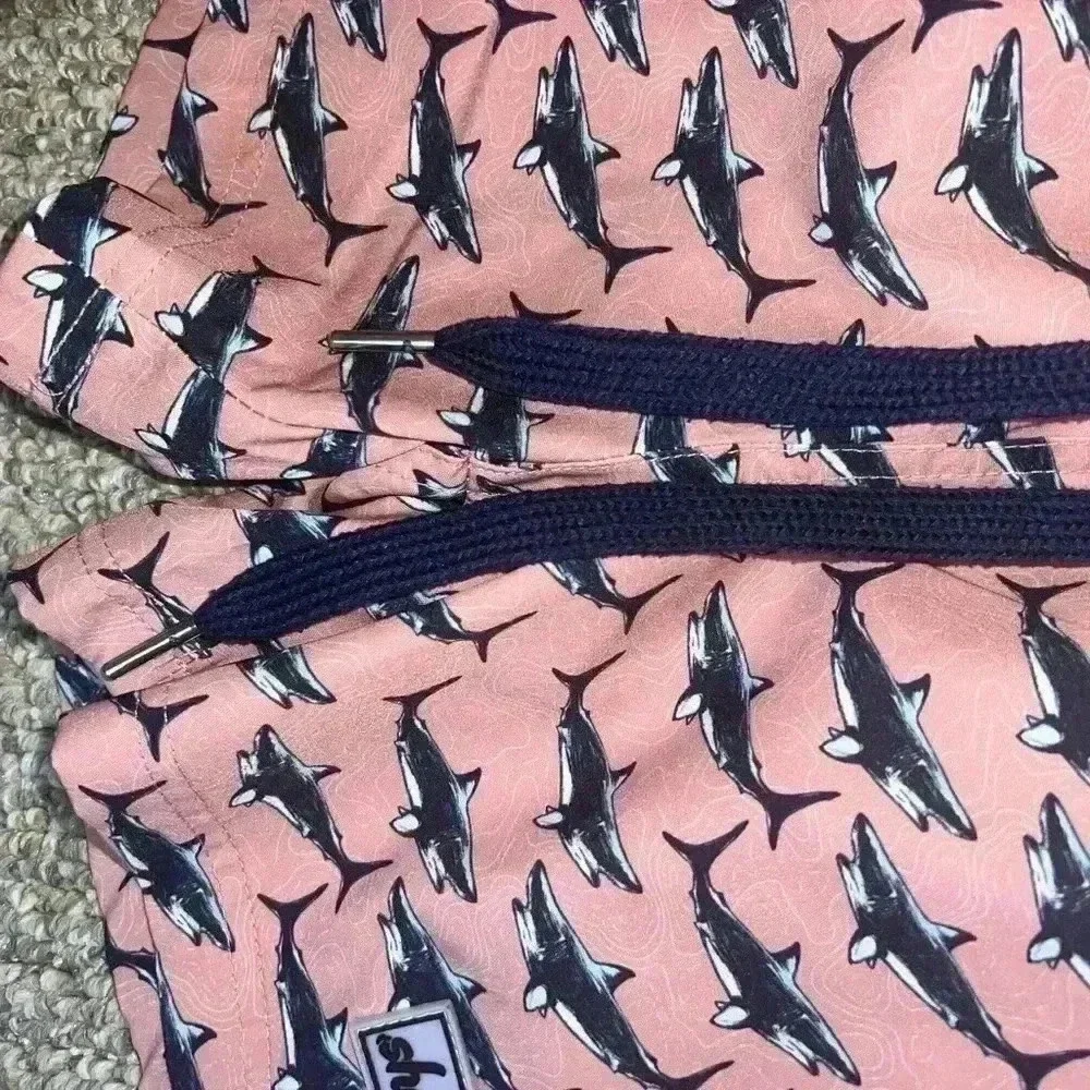 SHORDEES SWIM TRUNKS SHARKS SIZE 6